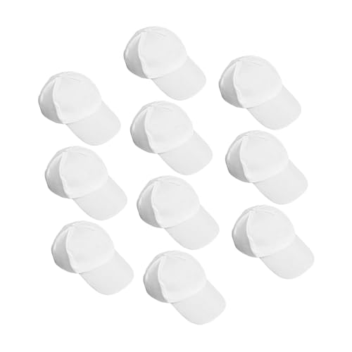 Chapeaux enfants à peindre Angoily casquettes blanches coton contre le soleil