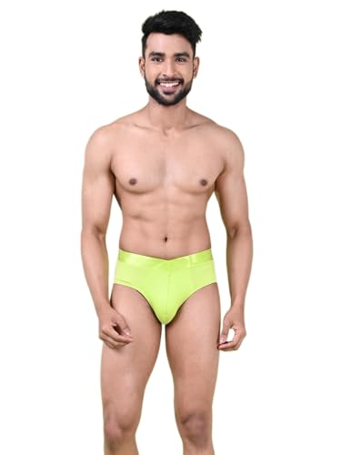 Image of Rupa Colors Modern Solid Brief for Men, Cotton Blend, Regular Fit, Outer Elastic, Pack of 1