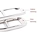 Spare Parts Stainless Steel Car Tail Throat Decorative Frame Cover For BMW 3 Series G20 G28 2020-2022 Pipe Tip Muffler Cover Trim(Deep hemming Silver)