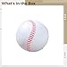 Vestamore 9 Inch Baseballs For Practice Training, Synthetic Leather, Red Stitching, Official Size, Baseball Youth & Beginners