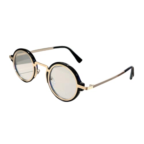 Lunettes rondes vintage pour hommes aux finitions soignées et élégantes