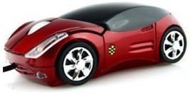 Leegoal Car Shaped USB Wired Optical Mouse for Notebook Laptop PC (Red)
