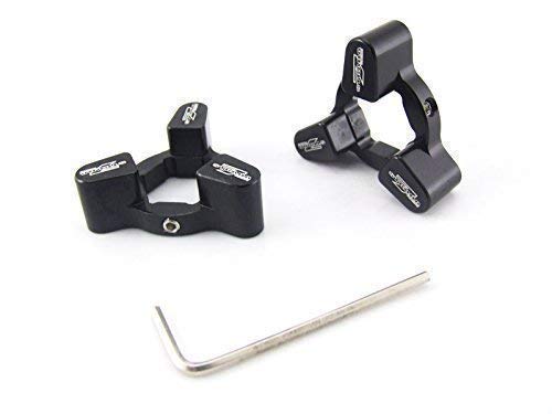 Strada 7 Racing 19mm Fork Pre-load Adjusters Pair Black for Honda CB1000R 08-09