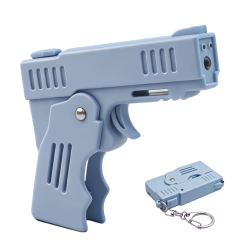 Mini Stun Gun for Self Defense with LED Flashlight, USB Rechargeable with Safety Switch,Compact Foldable Keychain Design for Personal Protection by Totnevon - Used condition - US$18.89