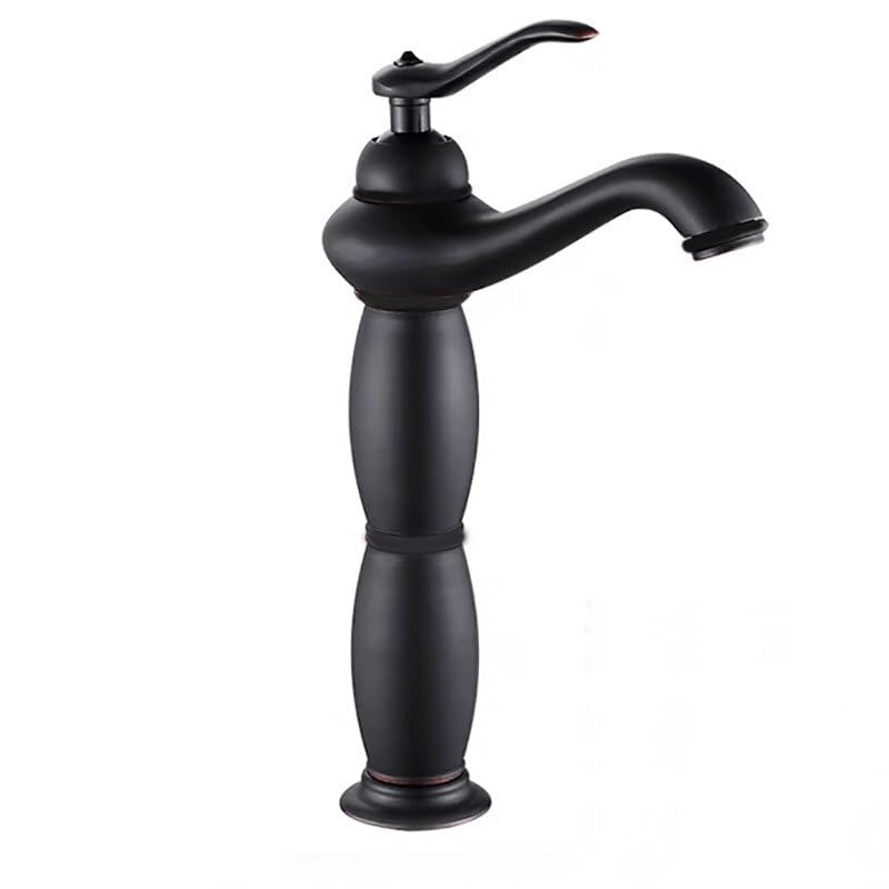 Robinet de cuisine noir moderne mitigeur de salle de bains antique or