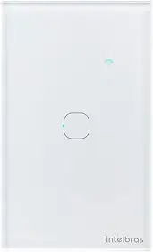 Interruptor Touch Inteligente Zigbee com 1 Tecla EZS 1001 Branco Intelbras