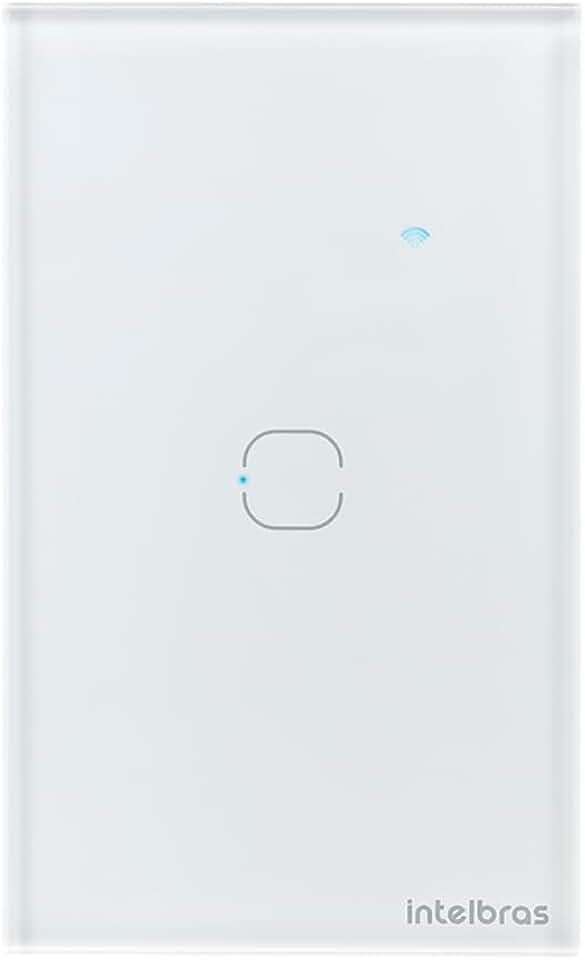 Interruptor Touch Inteligente Zigbee com 1 Tecla EZS 1001 Branco Intelbras