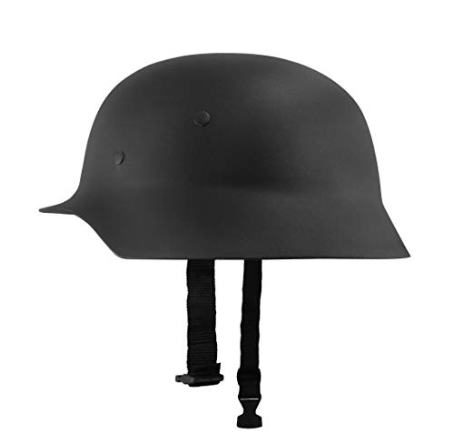 Nicky Bigs Novelties Adult Military German Army Helmet - Uniform Replica Tactical Helmets - Stahlhelm Halloween Costume Accessory, Black, One Size #TOP4