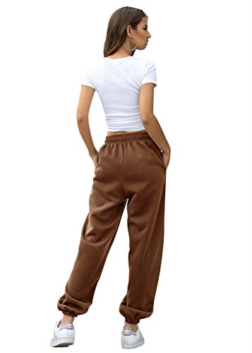 Vinmen Women's Cinch Pockets Pants, Coffee, X-Large #TOP2