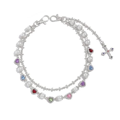 �t�@�b�V�������C���[�h�p���c�E�H���b�g�`�F�[�� - �▭�ȃS�[���h�V���o�[���C���X�g�[���t�����[�p�[���W�[���Y�|�P�b�g�`�F�[�����f�B�[�X�����Y���킢���o�b�O�p�[�X�`���[���W���G���[, Layered Wallet Pants Chains, ���� ���C���X