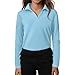 QWKLEAJ School Uniforms Long Sleeve Girls Polo V Neck Boys' Tops, Tees & Shirts Spring Fashion Girls Blouse Size 6-7 Clothes Light Blue 3-4 Years