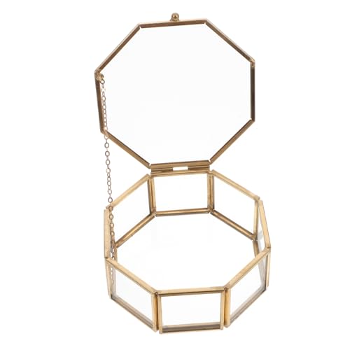 Boîte à bijoux transparente au design géométrique pour une décoration raffinée - 2