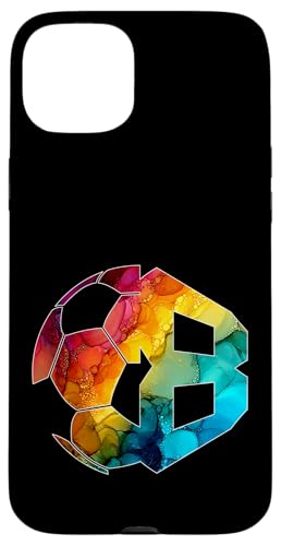NUMBER 8 YEARS FOOTBALL 8th BIRTHDAY �X�}�z�P�[�X iPhone 15 Plus �p
