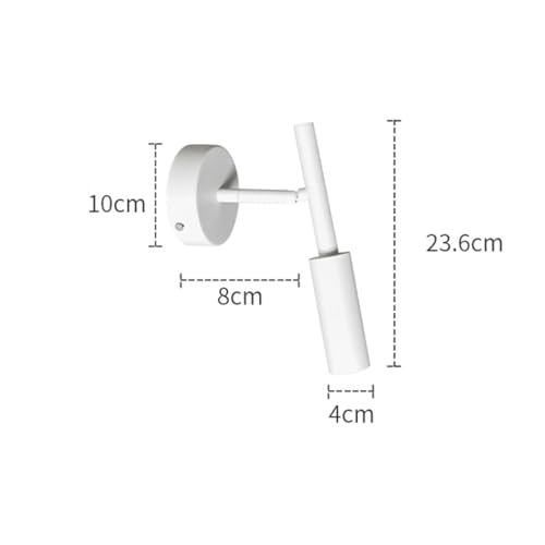 Luz de pared interior de diseño creativo con aluminio blanco y LED 6