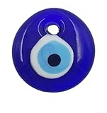 5402 Authentic Large Hanging Glass Evil Eye Charm (2 inches)