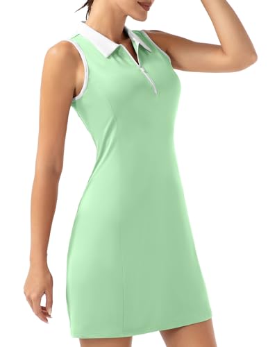 Women's golf-tee dress with shorts and pockets