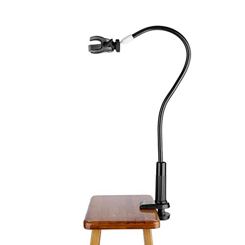 Fybida Pet Hair Dryer Rack Pet Hair Dryer Holder Grooming Adjustable Gooseneck Third Arm Hose Tube Holder Dog Grooming Stand Holder Aluminum Alloy with Clamp Mount - Image 4