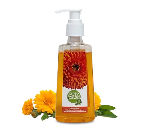Image of Omeo Calendula Handwash Liquid Refill Pack Pouch 200ml for Germs Free, Soft & Moisturized Hand with Aloe Vera & Calendula | Tough on Germs & Dirt | Hand Wash Safe for All Types Skin, Daily Use