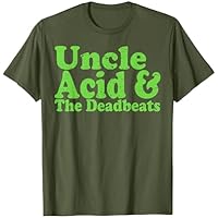 Uncle Acid The Deadbeats Camiseta, Hombre, Verde Oliva, L