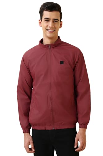 Image of Allen Solly Men's Regular Fit Solid Windcheater Jacket