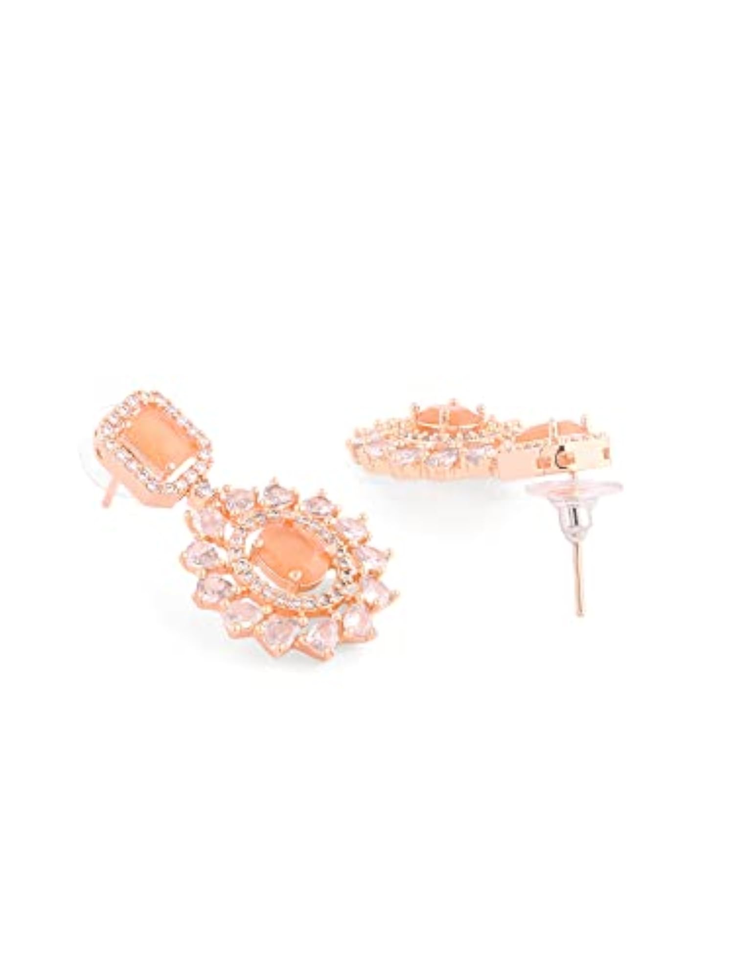 Elegant CZ Necklace & Earrings Set