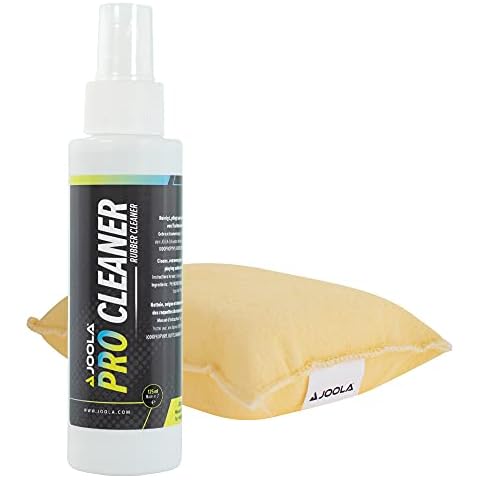 JOOLA Table Tennis Cleaning Set Pro Cleaner Surface Cleaner and Cleaning Sponge, Transparent, 125 ml 84502 Cover