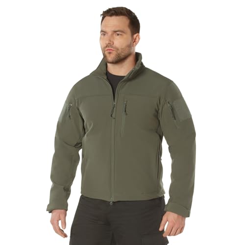 Veste tactique softshell Rothco Stealth Ops : manteau imperméable premium doublé polaire