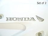 honda aufkleber gold 2er Set Abzeichen 2 x Chrom Emblem Motorrad Kraftstoff Benzintank Aufkleber custom made