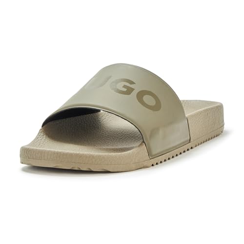 HUGO, Tonal Logo Slide Sandals, sage green, 7 by HUGO - Used condition - US$23.12
