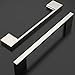 Amerdeco 10 Pack Brushed Satin Nickel Cabinet Pulls - 5 Inch(128MM) Hole Centers Kitchen Handles for Cabinets and Cupboards - ZH0060