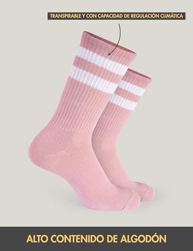 Miniatura 5 de Basic Treasure Pack 4 Pares Calcetines Niños, Rosa Gris Blanco, 31-34