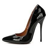 BeAUZQ Cross-Dressing-Party 14CM Neue Männer und Frauen Super High Heels sexy stilvolle Absätze für Tänzer, Darsteller und Bikini-Konkurrenten,Schwarz,46