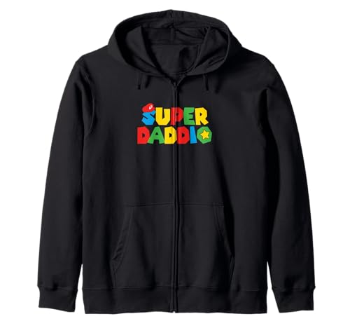 Super Gamer Dad Unleashed: Celebrando poderes paternales Sudadera con Capucha