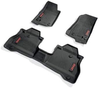 Mopar Jeep 2020 Gladiator All Weather Floor Mats Red Lettering OEM Mopar