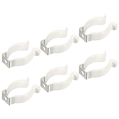 Image of MECCANIXITY T8 U Clips Holder Bracket for LED Light Bulb Mounting Bracket Support Stainless Steel Fluorescent Tube Holder Lighting Accessories Pack of 6