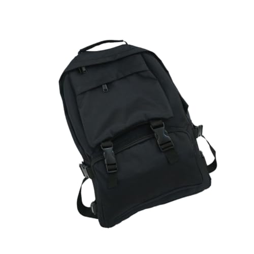 POPETPOP Mochila de Estudiante Estilo Harajuku Gran Capacidad, Tela Oxford y Diseño de Múltiples Bolsillos, Correa Ajustable y Cómoda para Uso Diario Escolar