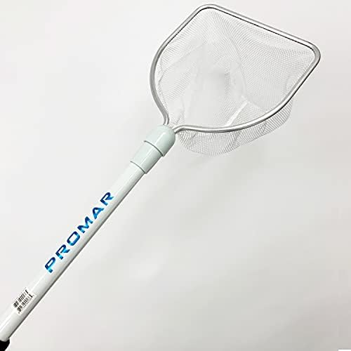 Promar American Maple Inc Promar Deluxe Bait Well Net PVC Handle Nylon Net 8"x9" Hoop 20" Handle #LN-410, Multi, One Size