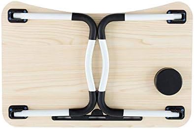 Laptop Desk Portable Laptop Bed Tray Table Notebook Stand Reading Holder with Foldable Legs Cup Slot for Bed/Couch/Sofa Black (Green) image 4
