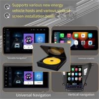 Reproductor de CD Externo sin pérdida con Reproductor de Coche a través de conexión USB para Disfrutar de la música. de CD Externo montado en el