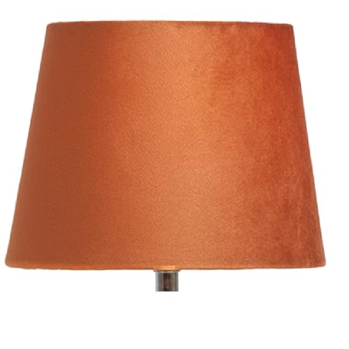 Satsuma Orange Hammered Glass Modern Table Lamp with Satsuma Orange Velvet Shade | 30cm Height | in-Line Switch | UK Approved | Glass Urn Design - Image 2