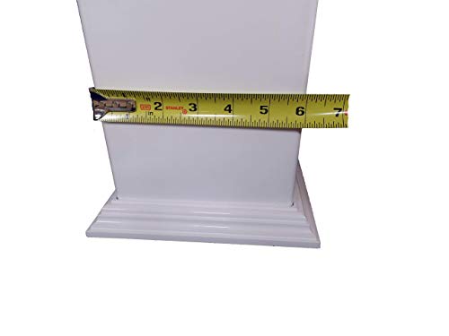 6" X 6" White Two Piece Vinyl Post Trim Skirt For Vinyl Post/Sleeve | Do Not Fit Post Wraps - Use For Smooth Vinyl Post Sleeves | True 6" X 6" #TOP3