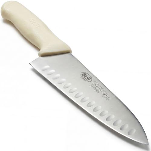 Winco 8" White Hollow Ground Chef's Knife