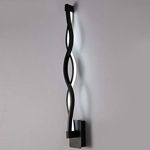 Lámpara de pared, creativa y posmoderna, foco LED de pared para interiores, tira LED de alto brillo de 16 W, minimalista, de aluminio, para dormitorio, lectura, decoración de pared para sala
