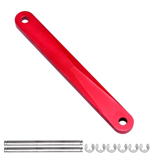 CrazyHobby Aluminum Tie Bar and Suspension Hinge Pins for 1/10 Traxxas Slash 2WD Stampede Rustler VXL Bandit, Replaces 2532 2640 (Red)