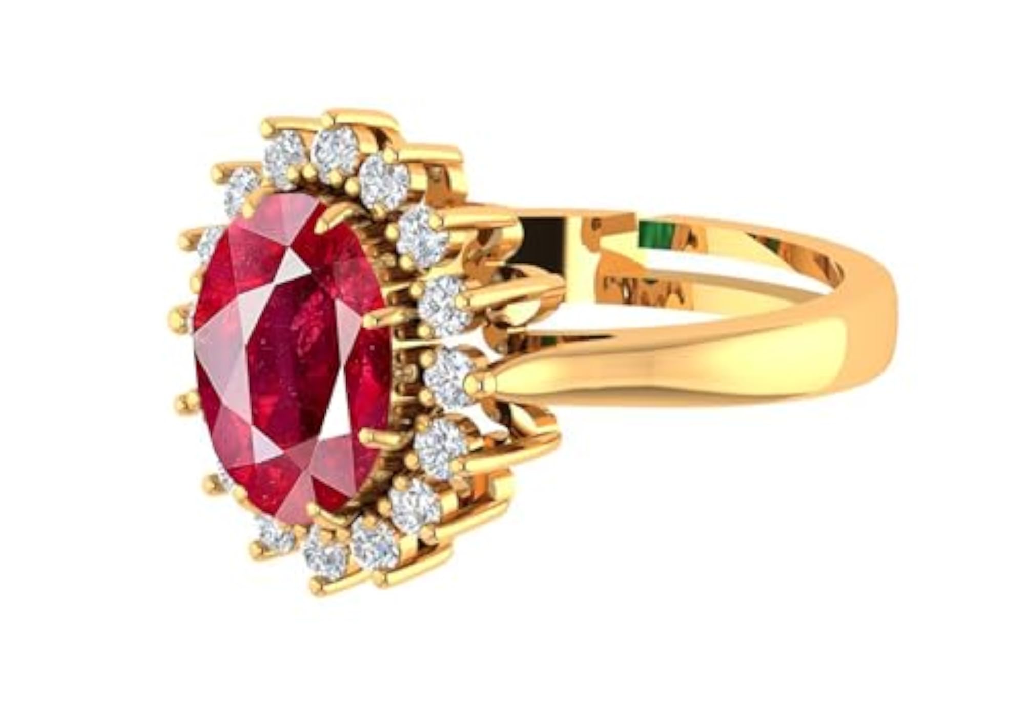 Natural Ruby Stone Manik Ring, Adjustable Panchdhatu