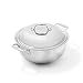 All-Clad 4500 Stainless Steel Tri-Ply Bonded Dishwasher Safe Dutch Oven with Domed Lid / Cookware, 5.5-Quart, Silver