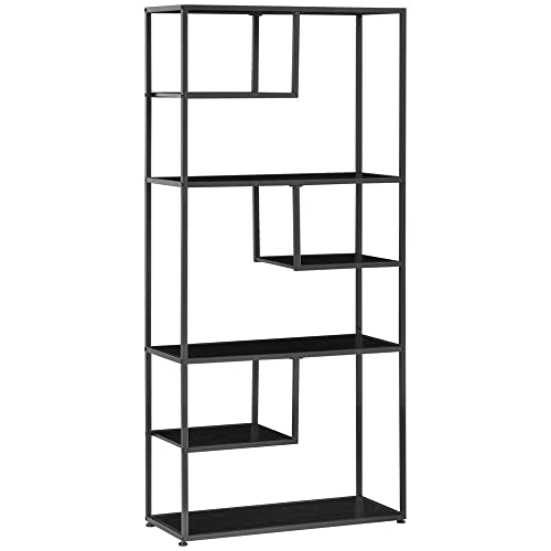 STILE INDUSTRIALE: Il pannello rustico con venature del legno di questo mobile per soggiorno si abbina perfettamente all'elegante struttura in acciaio per creare un aspetto raffinato che si adatta all'arredamento di qualsiasi casa.