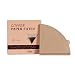 SagaSave Coffee Filter 8-12 Cup, Unbleached Natural Paper, Disposable for Pour Over and Drip Coffee Maker, 100 Count