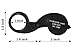 Beileshi 40X Magnification Loupe Jewelry Magnifier Folding Glass Lens + Full Metal Magnifying Loop LED Magnifier (Black)