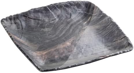 TableCraft 10021 Serving Tray, 10" x 9-3/4", Square, Melamine, Barnwood Pattern,